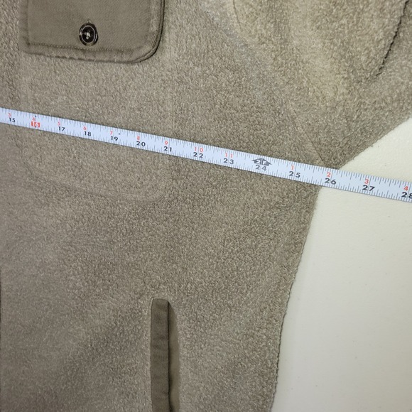 Free People Ruby Oversized Shirt Jacket Fleece Button Down Brown Read - Picture 11 of 14